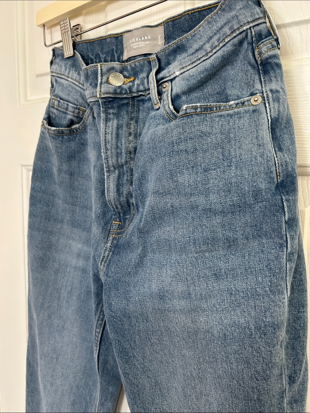 Everlane The Original Cheeky Jean Crop Organic Cotton Size 25 Blue - Picture 5 of 10